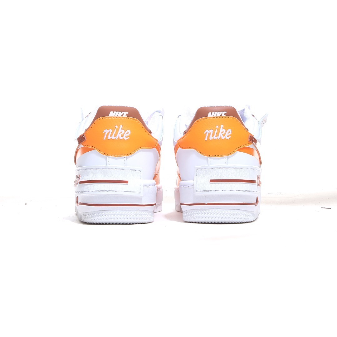 nike air force 1 - Blanco Naranjo