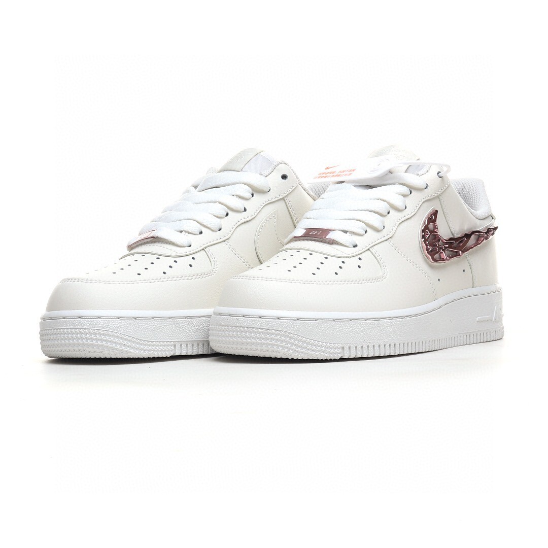 nike air force 1 - Blanco Plateado
