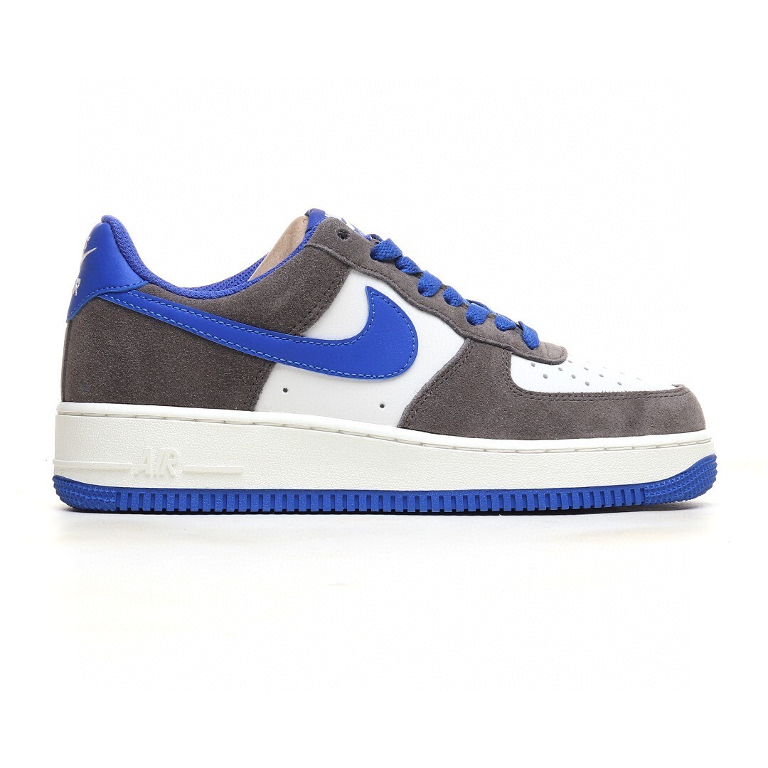nike air force 1 - Gris Azul Blanco