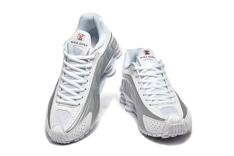 nike shox - Gris Blanco