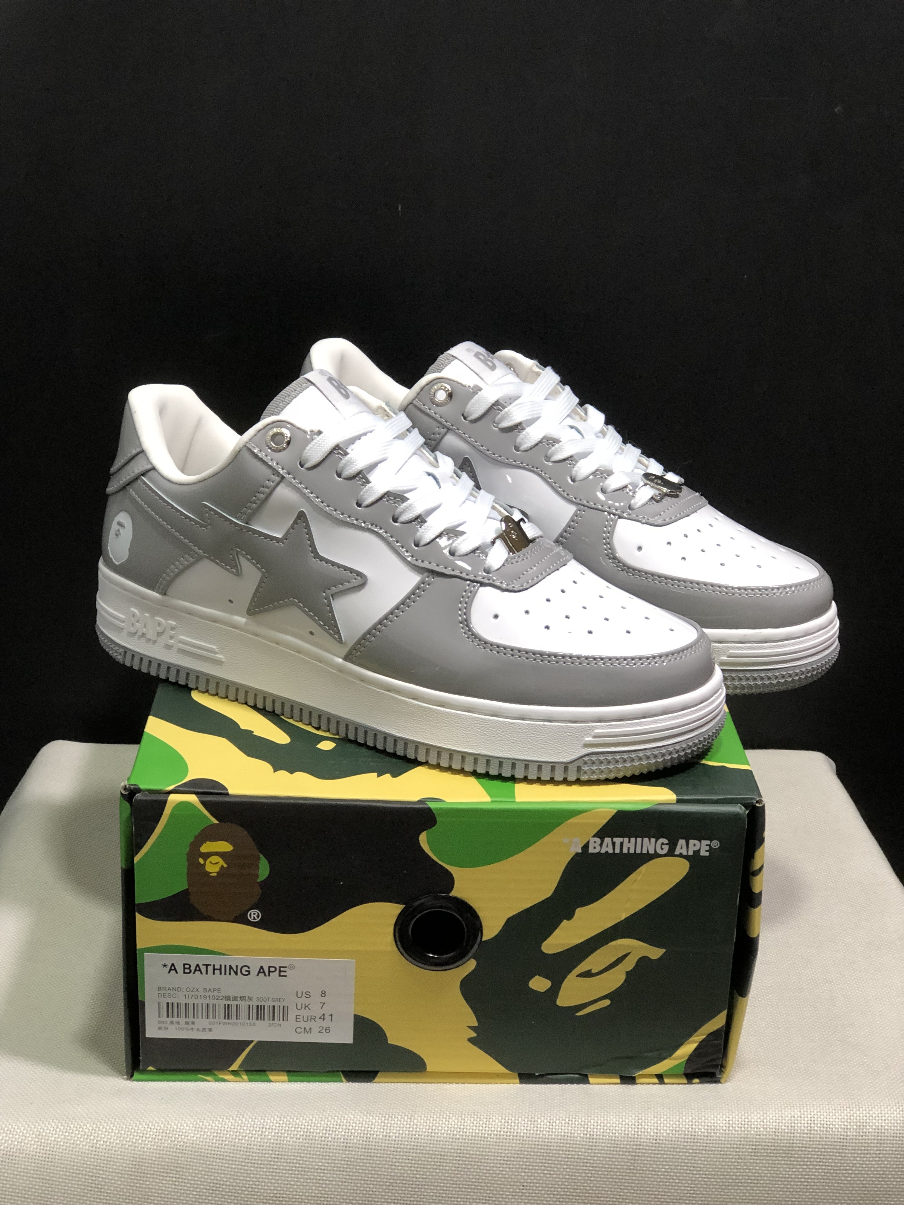 bape sta - Blanco Gris
