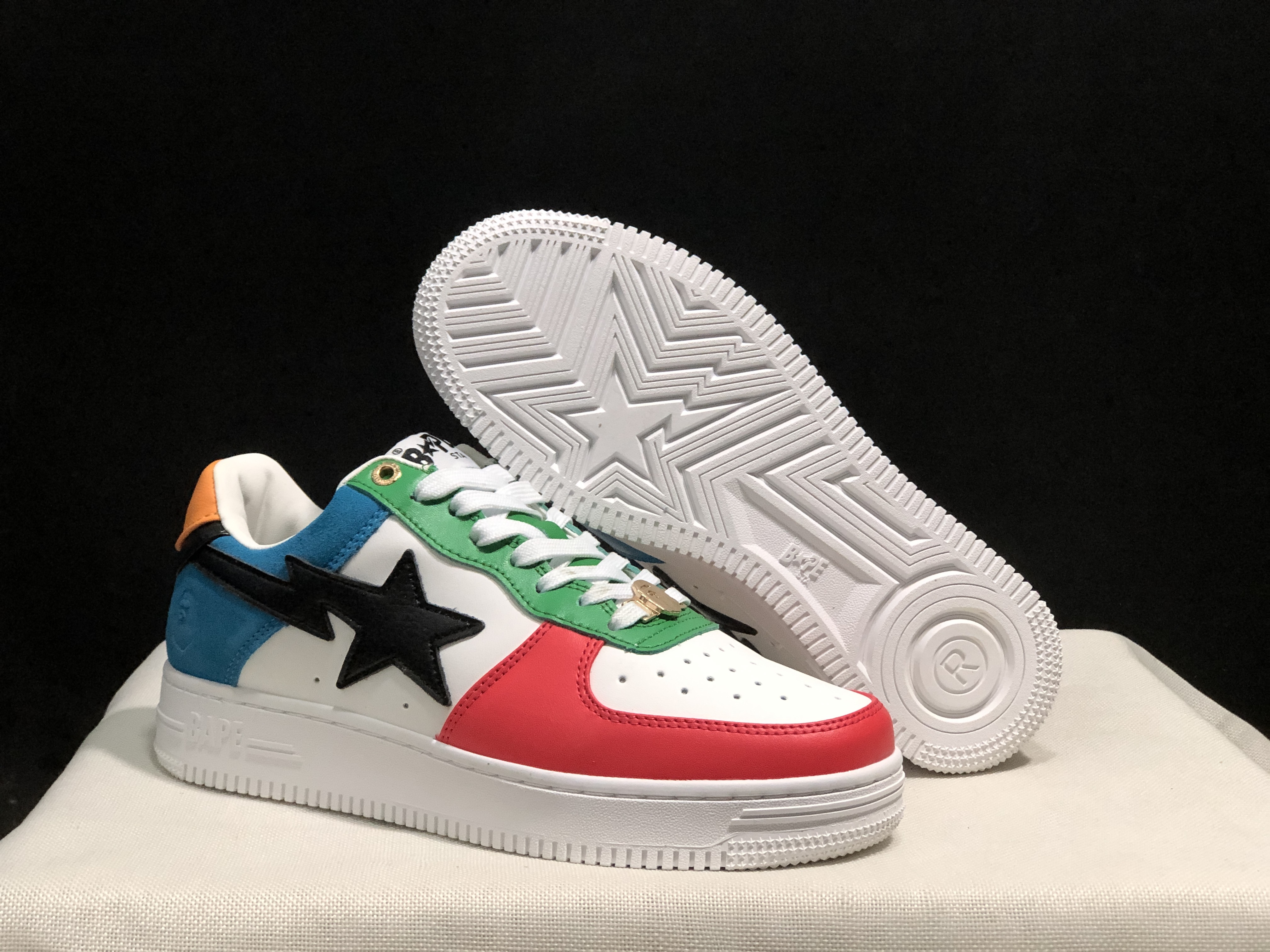 bape sta - Blanco Rojo Verde Amarillo