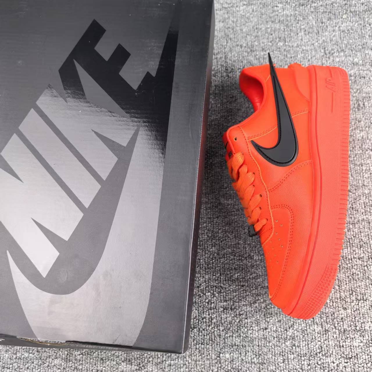 nike air force 1 - Rojo Negro