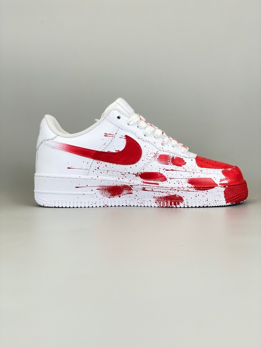 nike air force 1 - Rojo Blanco