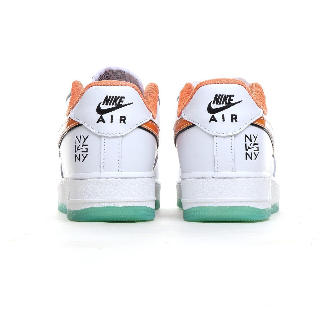 nike air force 1 - Blanco Naranjo Menta