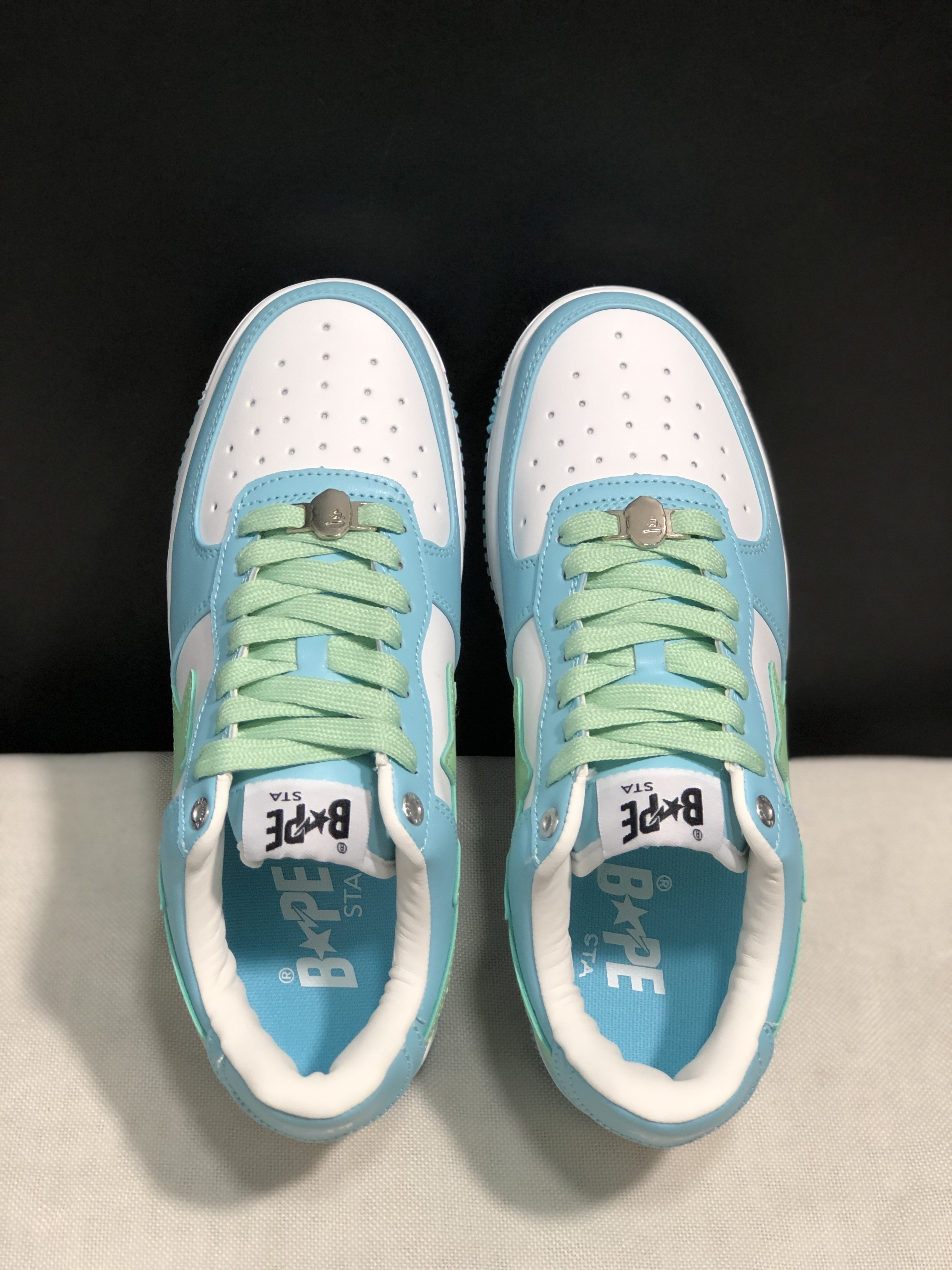 bape sta - Celeste Verde Blanco