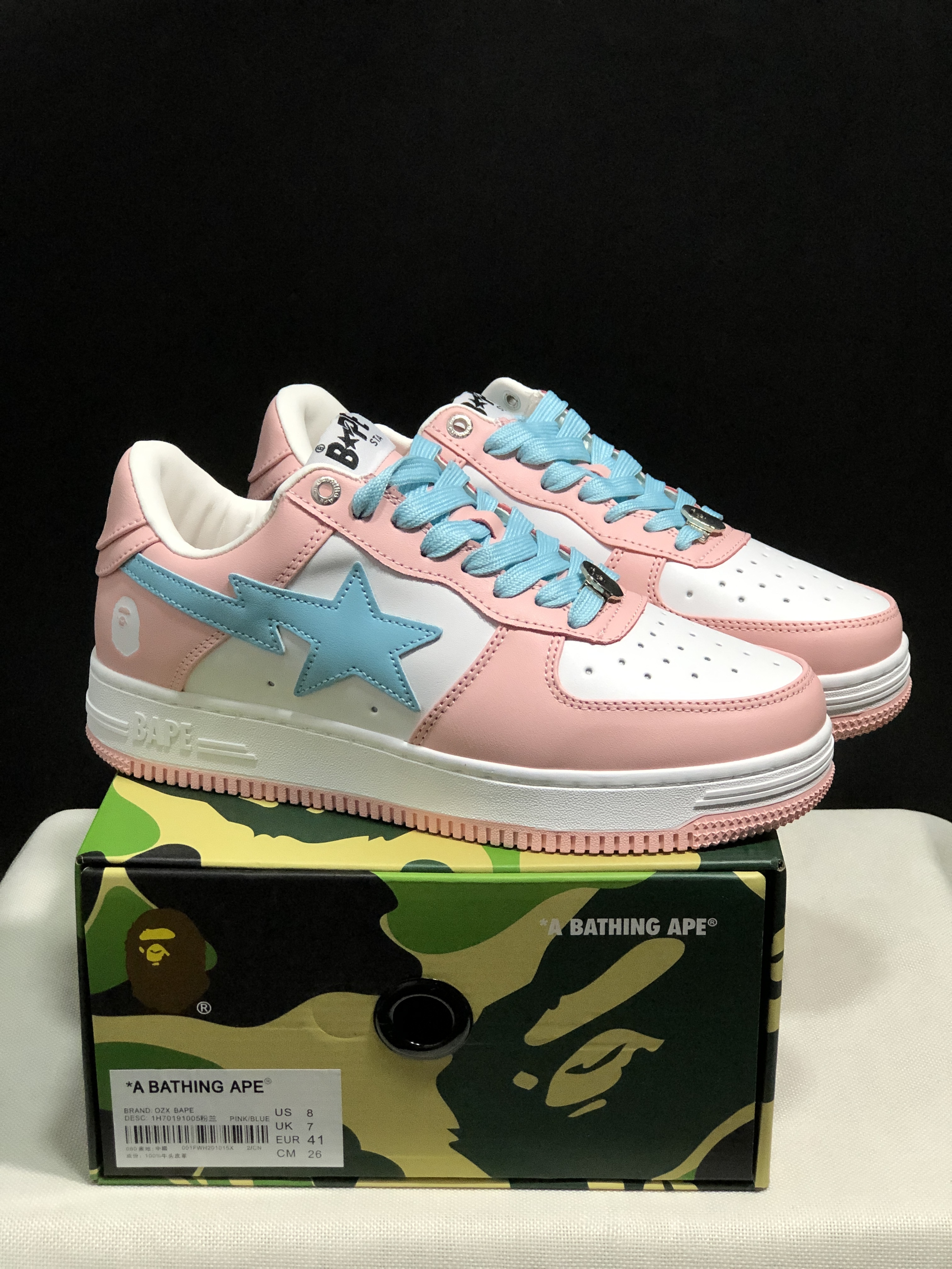 bape sta - Rosado Celeste