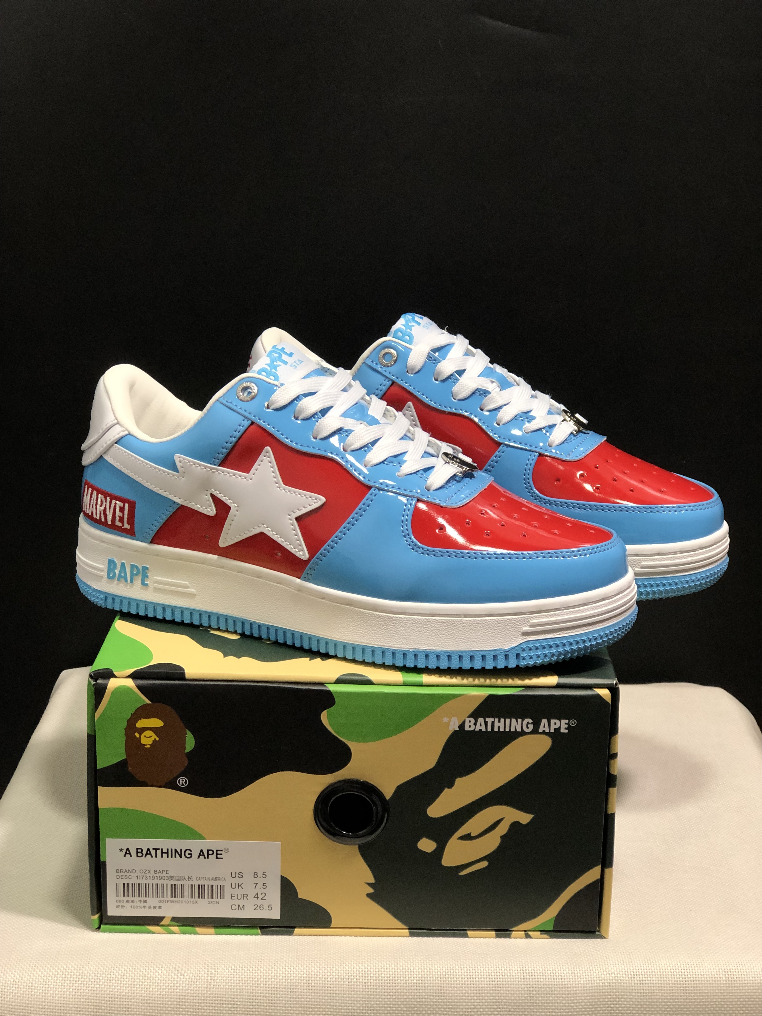 bape sta - Celeste Rojo