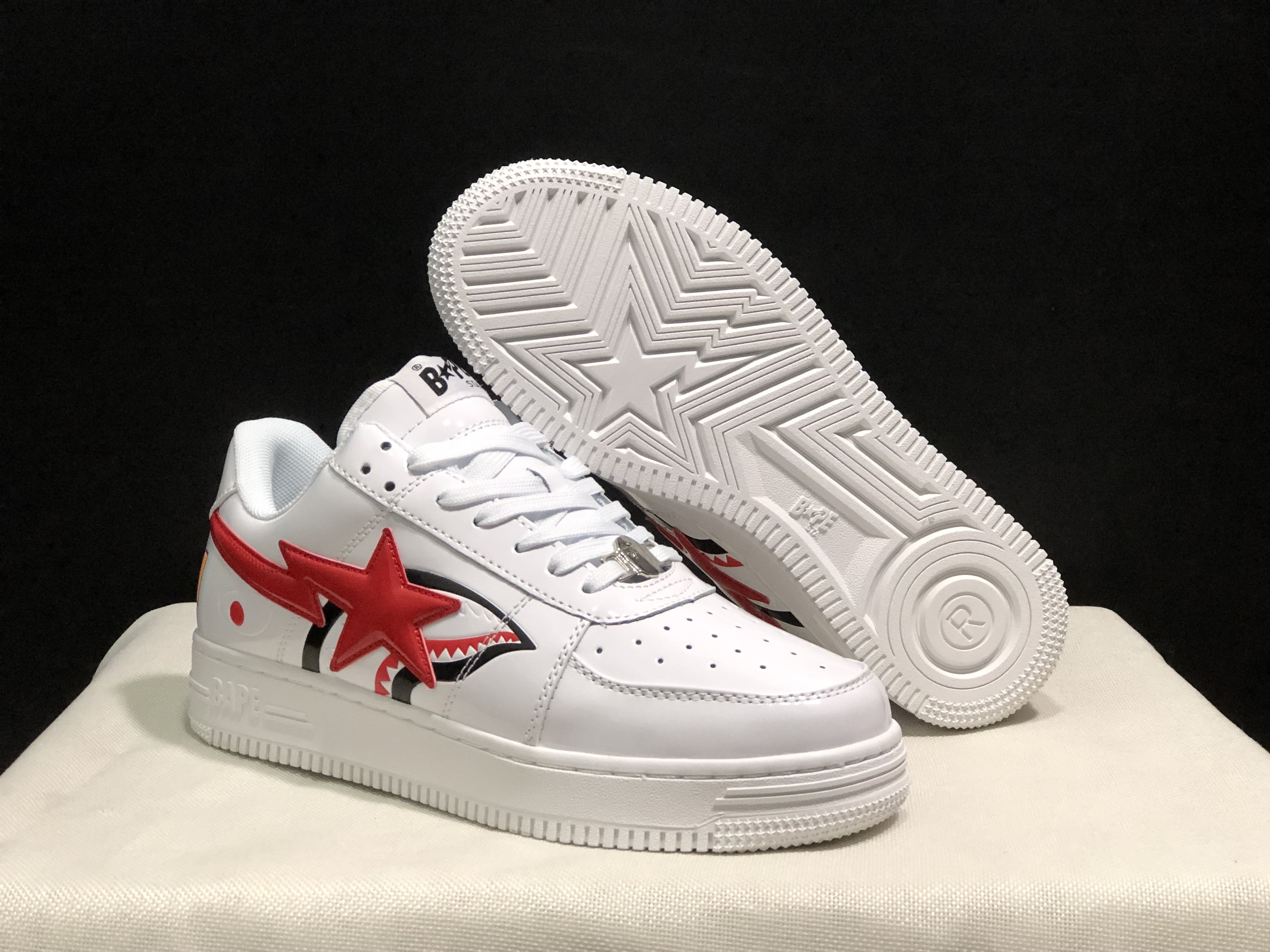 bape sta - Blanco Rojo