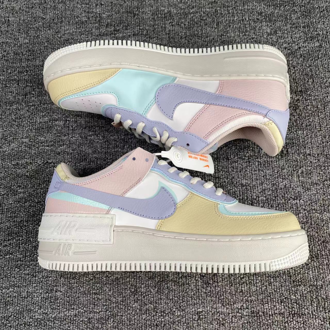 nike air force 1 - Morado Amarillo Blanco
