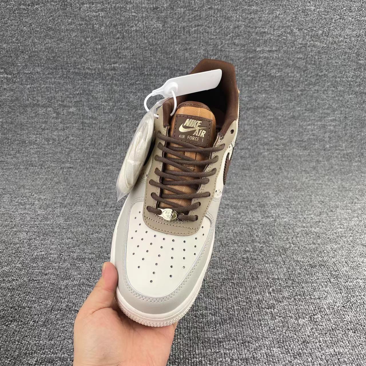 nike air force 1 - Gris Cafe