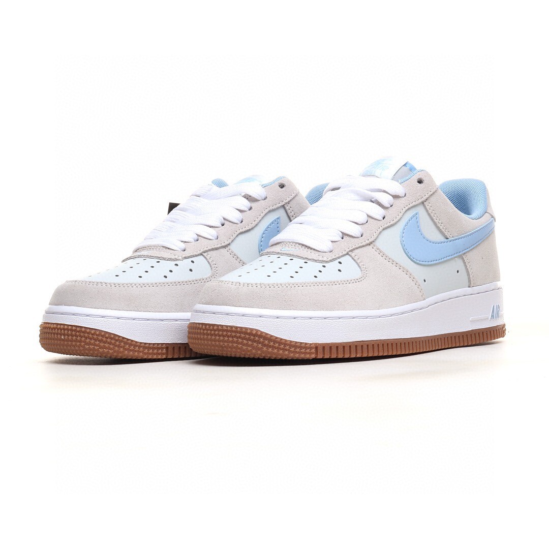 nike air force 1 - Gris Celeste