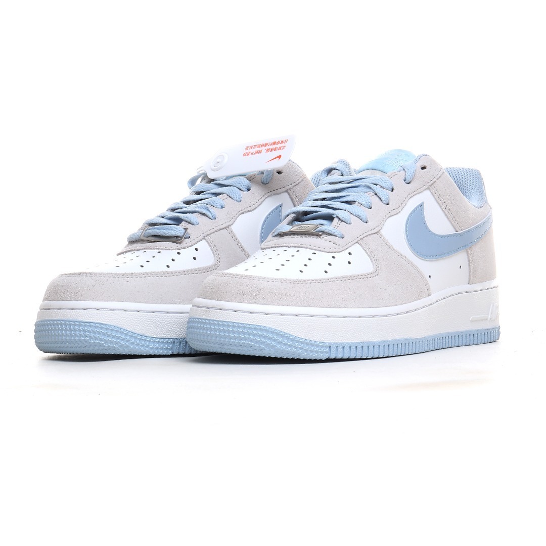 nike air force 1 - Blanco Celeste Gris