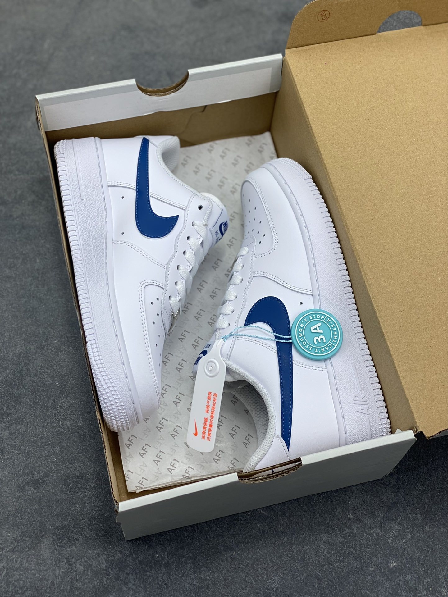 nike air force 1 - Blanco Azul
