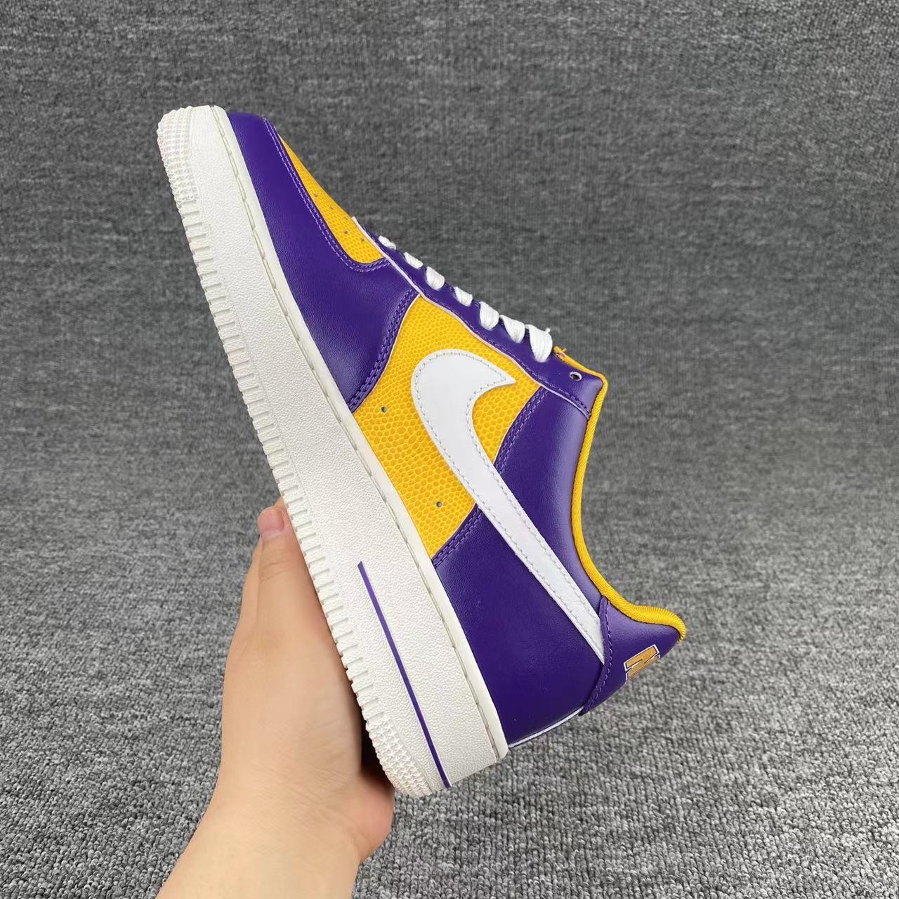 nike air force 1 - Amarillo Morado
