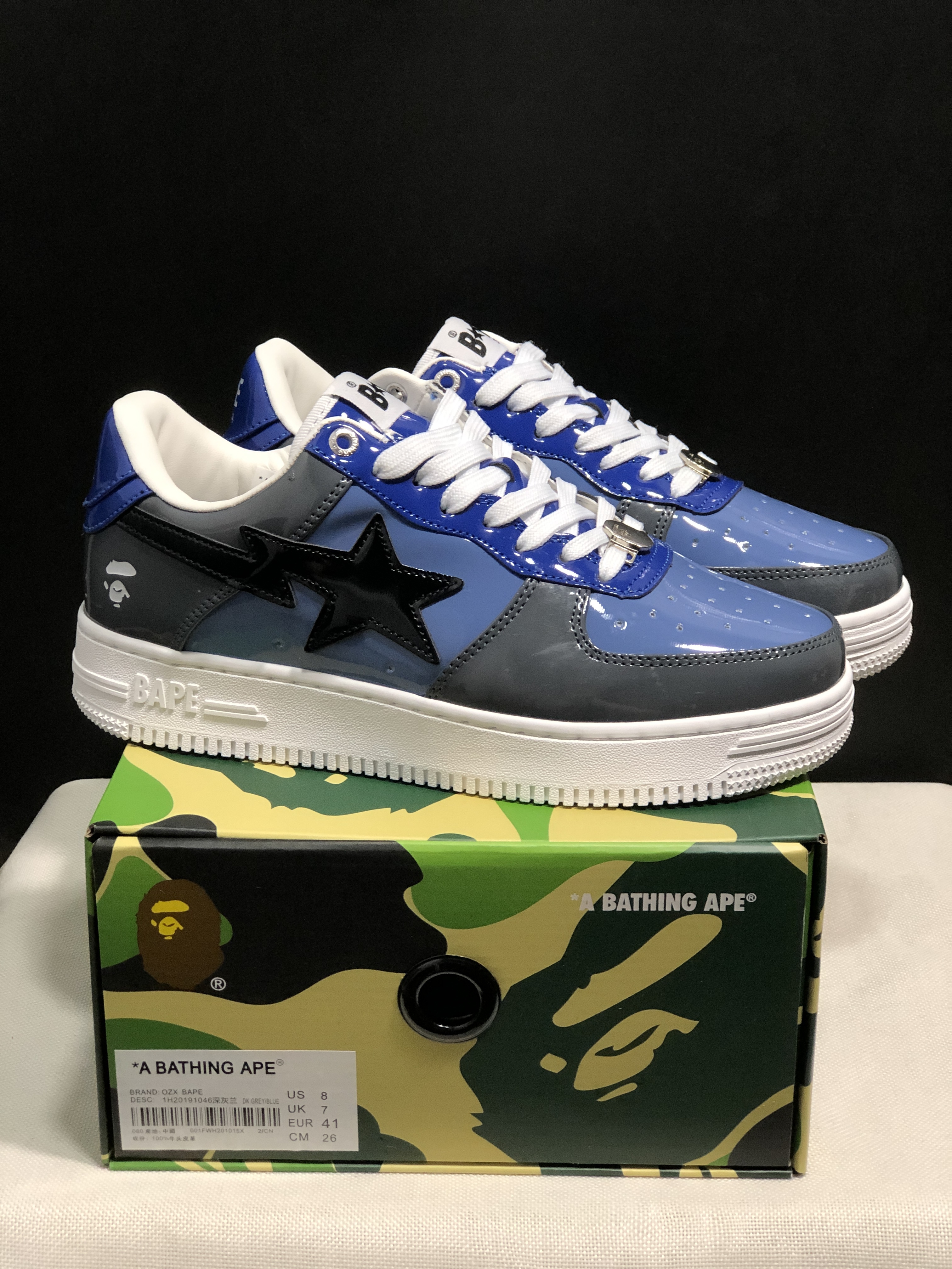 bape sta - Celeste Azul Negro