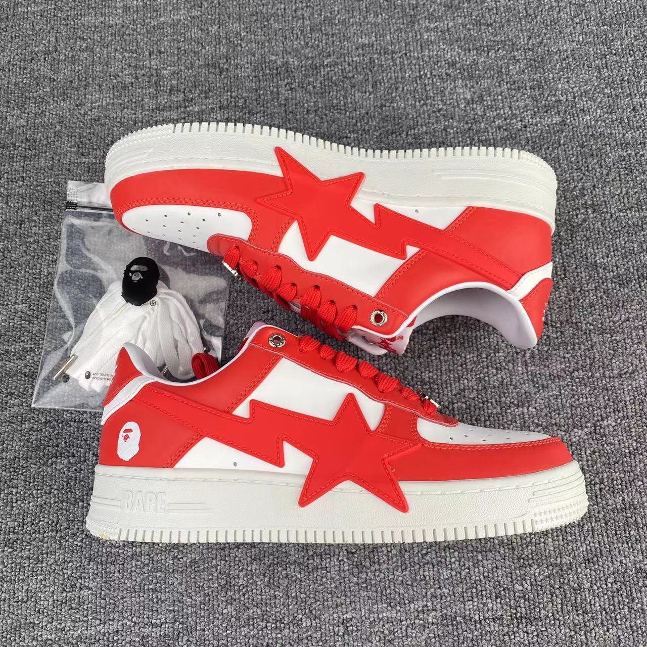 bape sta - Blanco Rojo