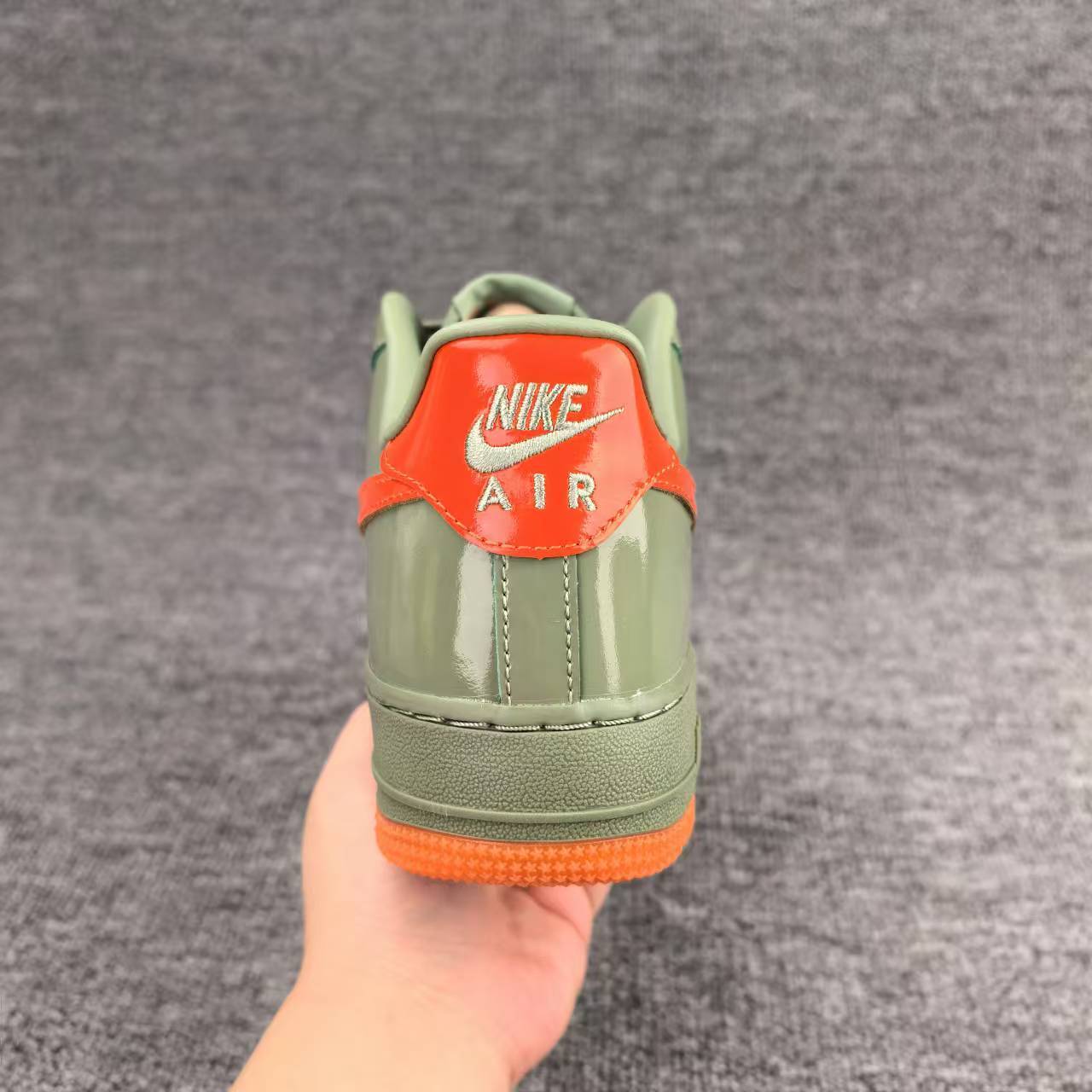 nike air force 1 - Verde Naranjo