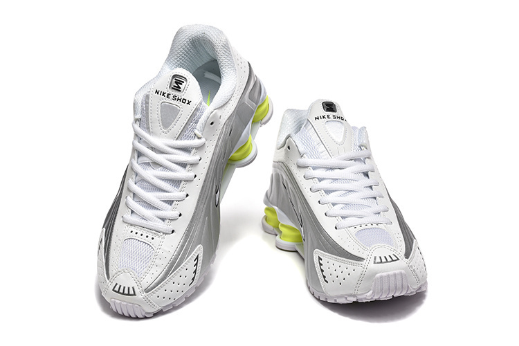 nike shox - Amarillo Gris Blanco