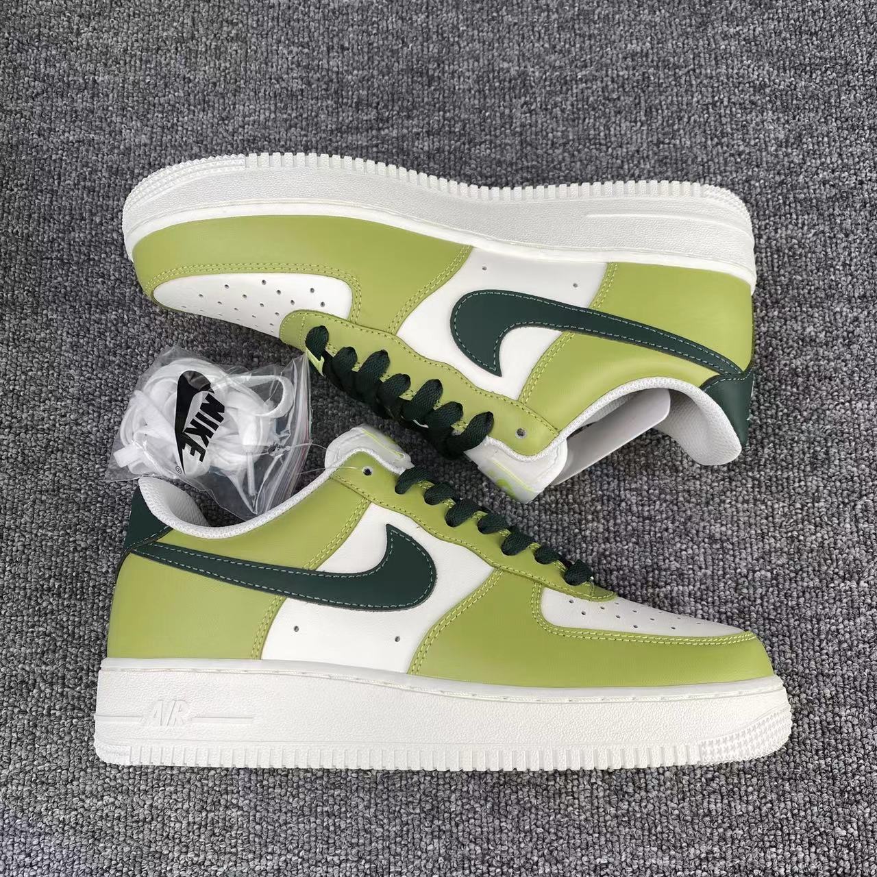 nike air force 1 - Verde Blanco