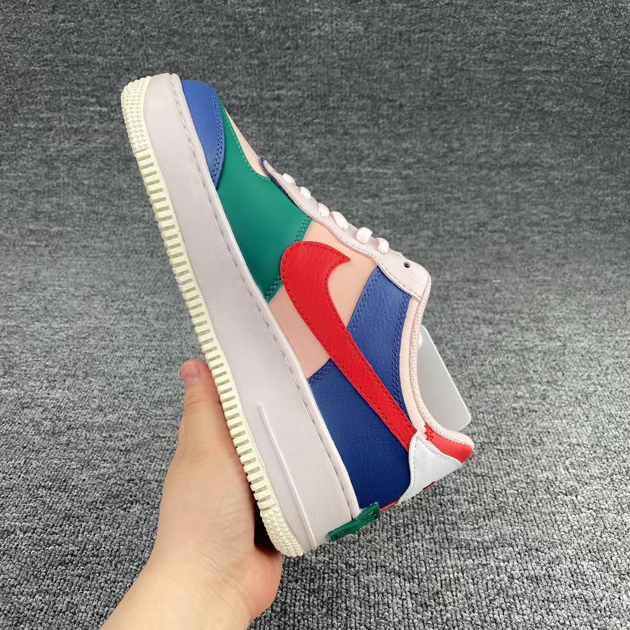 nike air force 1 - Azul Verde