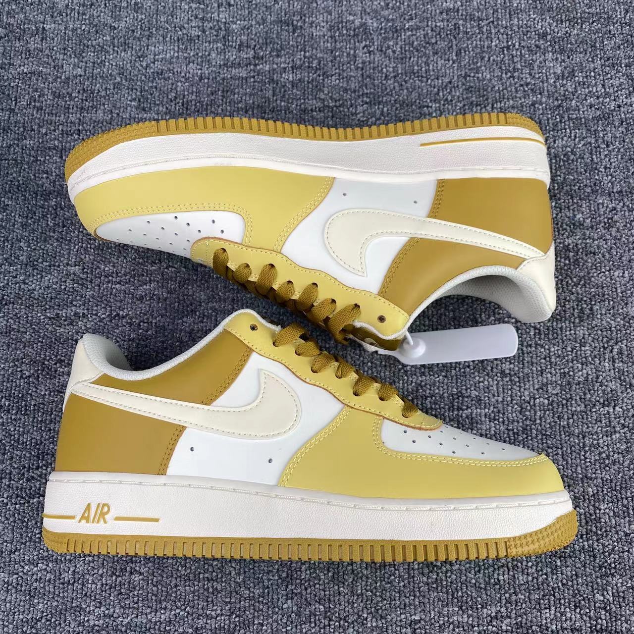 nike air force 1 - Amarillo Cafe Blanco