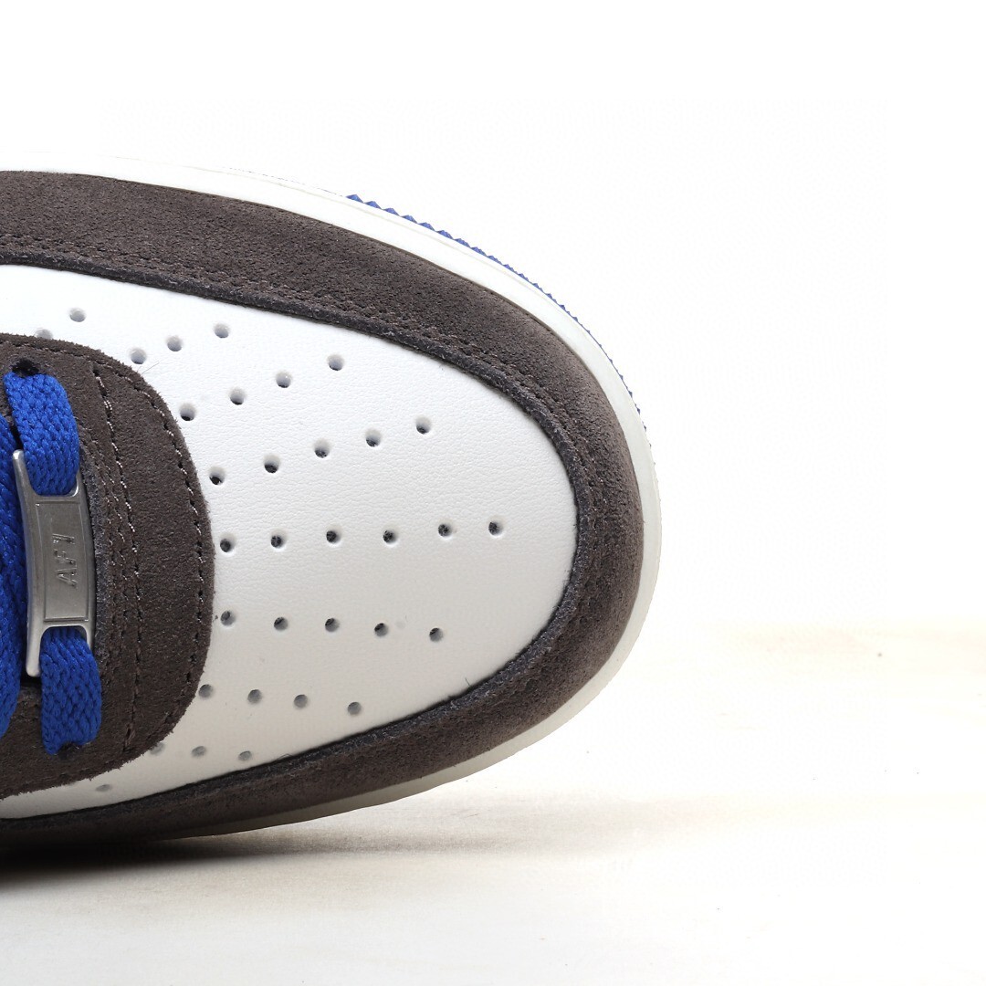 nike air force 1 - Gris Azul Blanco