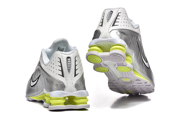 nike shox - Amarillo Gris Blanco