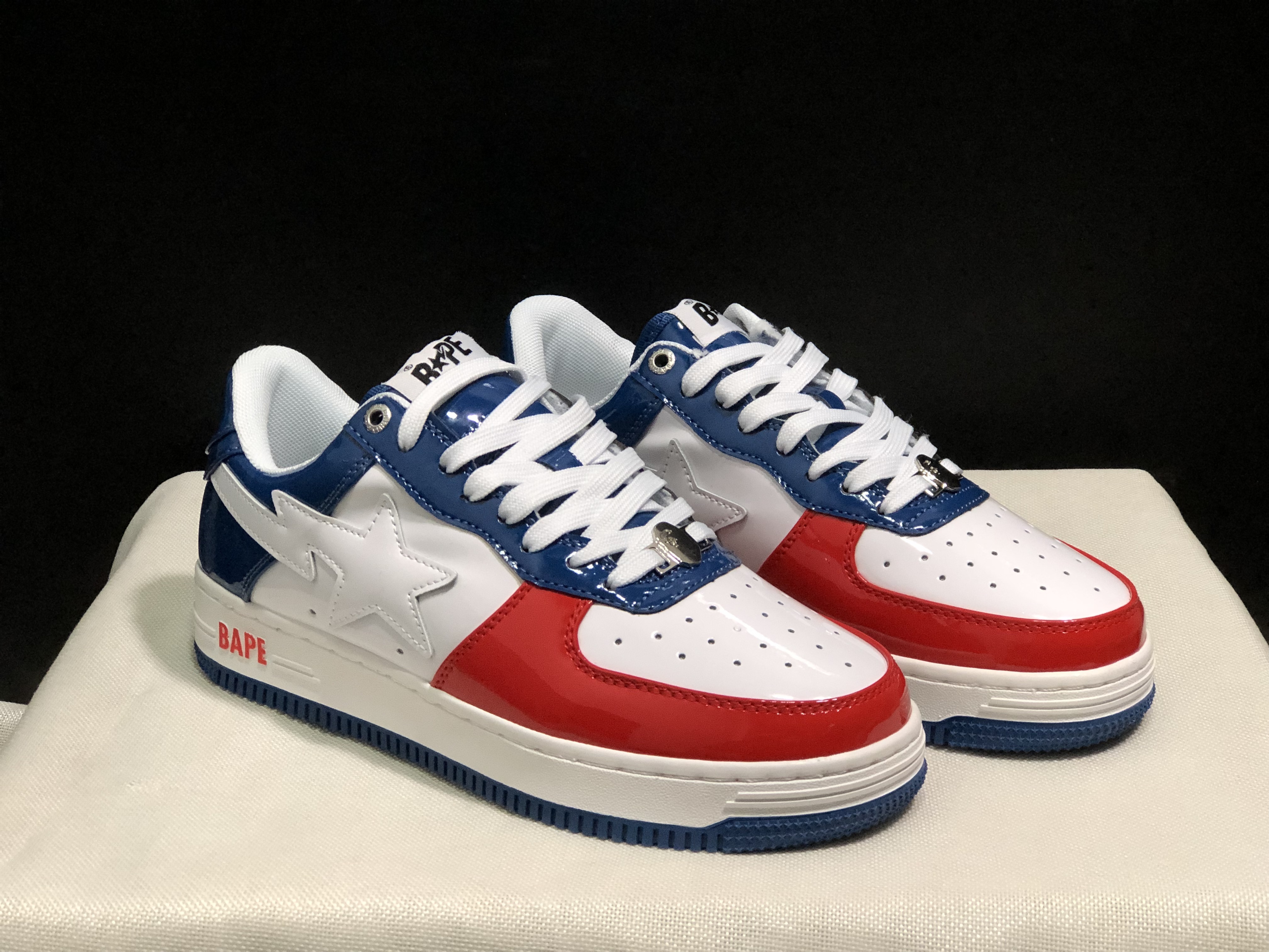 bape sta - Blanco Azul Rojo