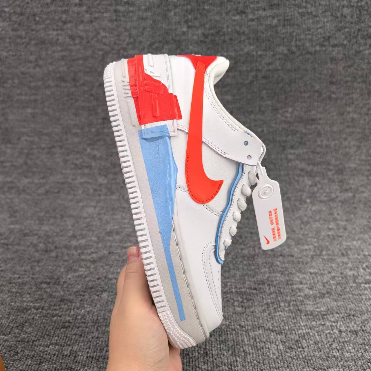nike air force 1 - Blanco Rojo Celeste