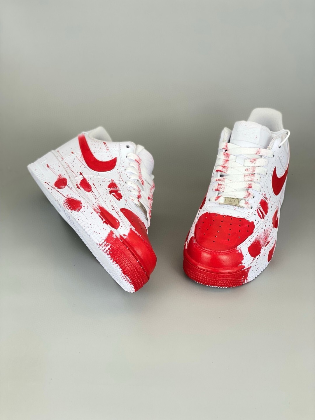 nike air force 1 - Rojo Blanco
