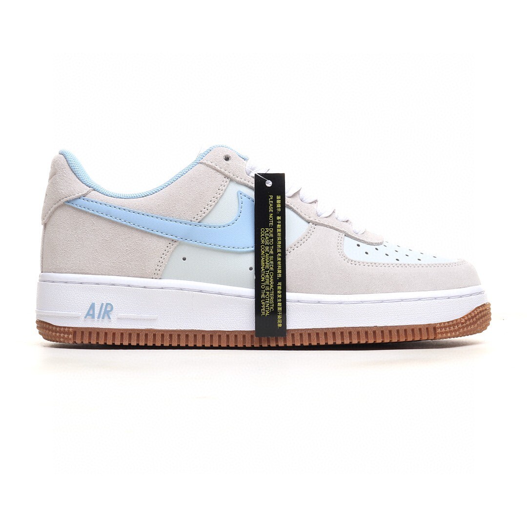 nike air force 1 - Gris Celeste