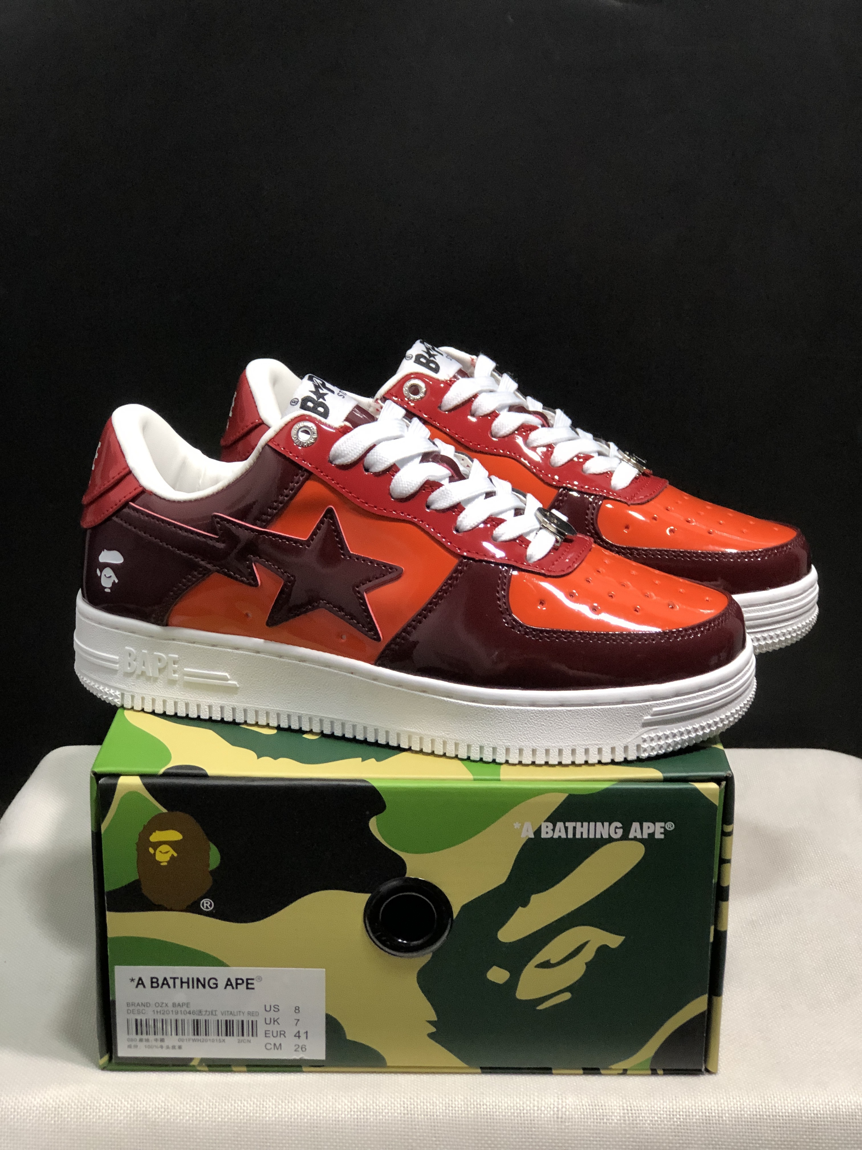 bape sta - Burdeo Rojo