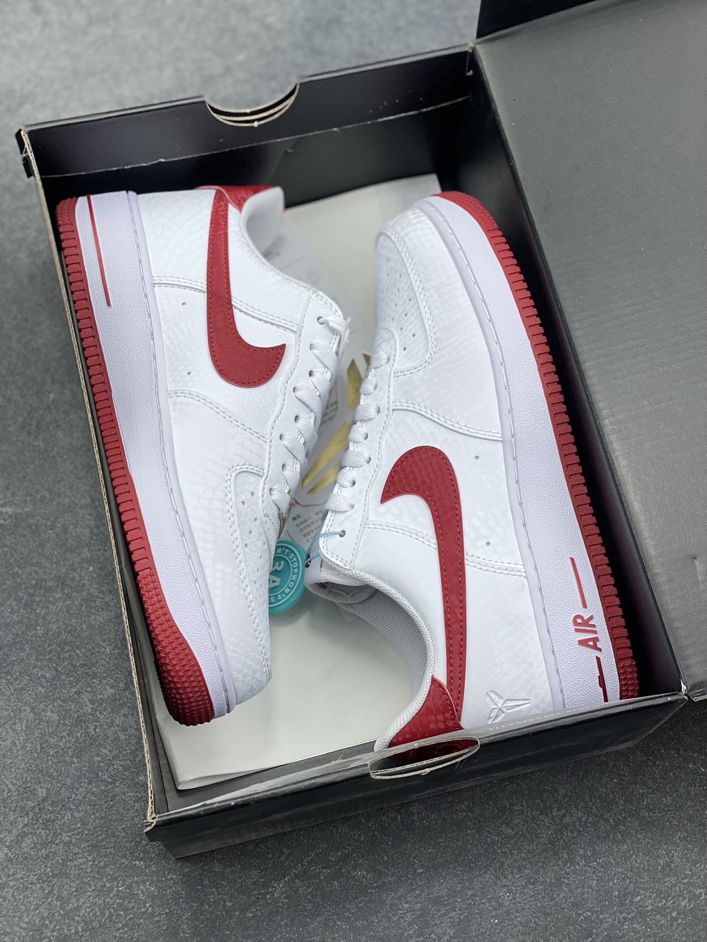 nike air force 1 - Blanco Rojo