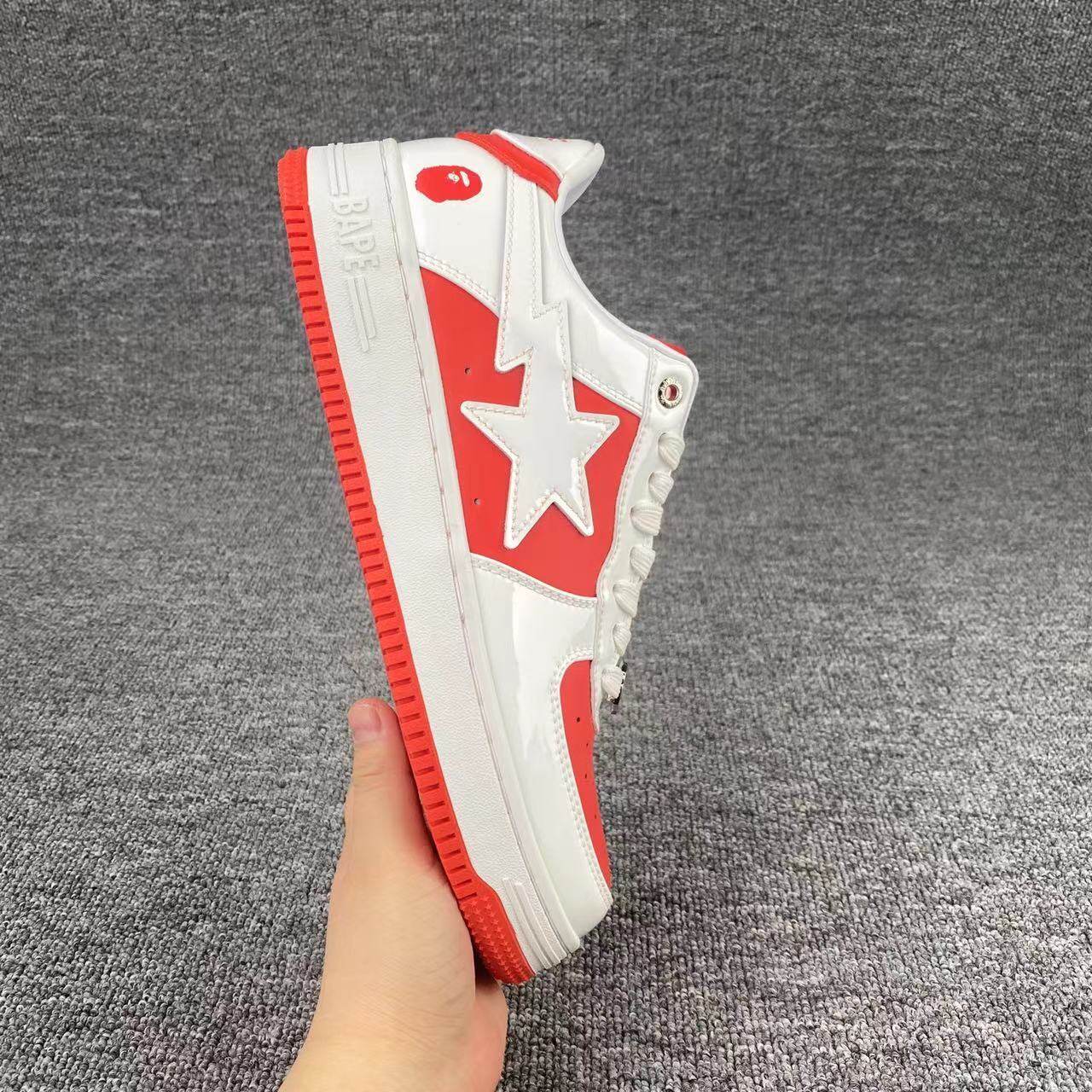 bape sta - Blanco Rojo