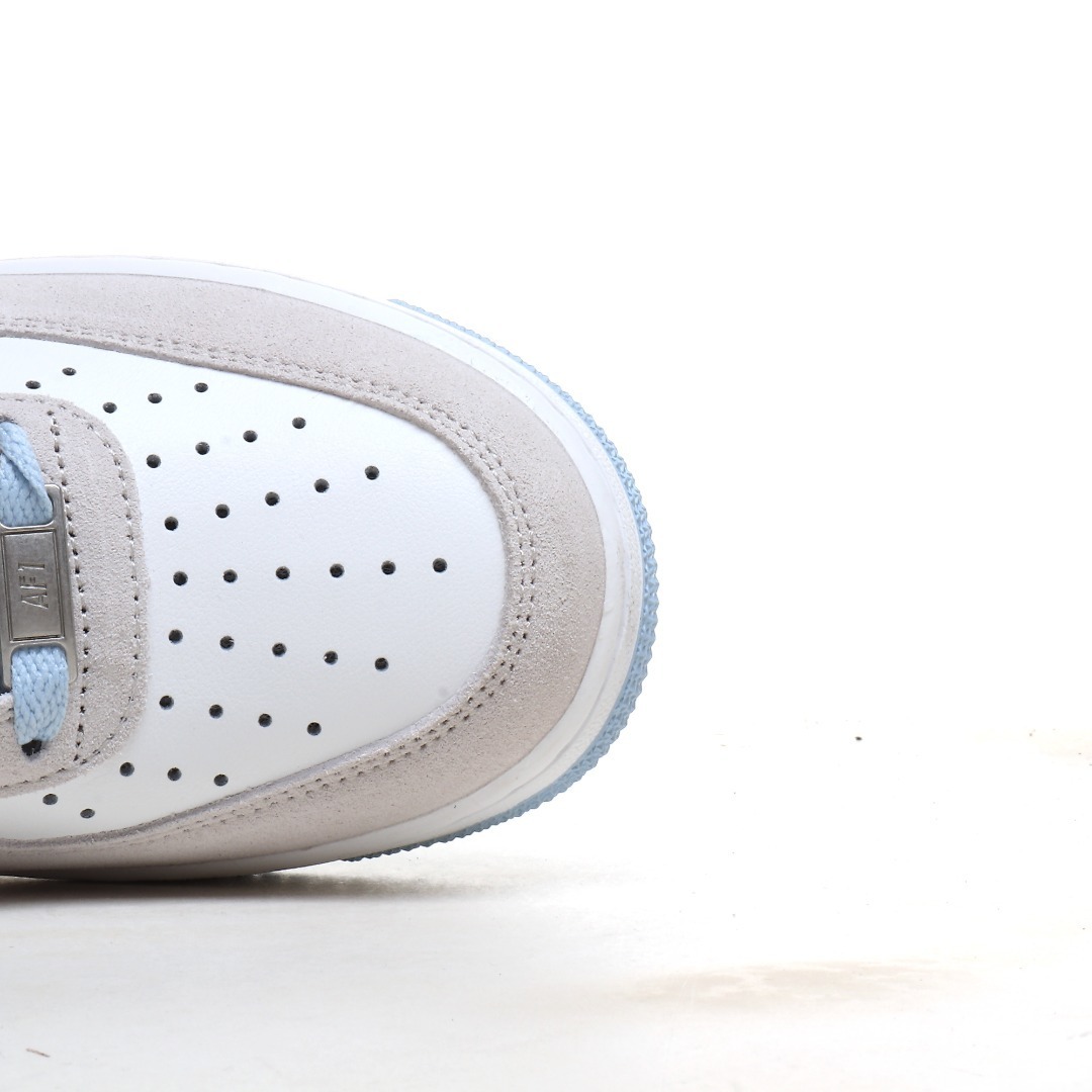 nike air force 1 - Blanco Celeste Gris