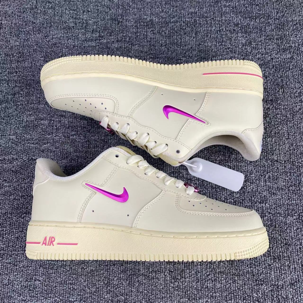 nike air force 1 - Gris Rosado