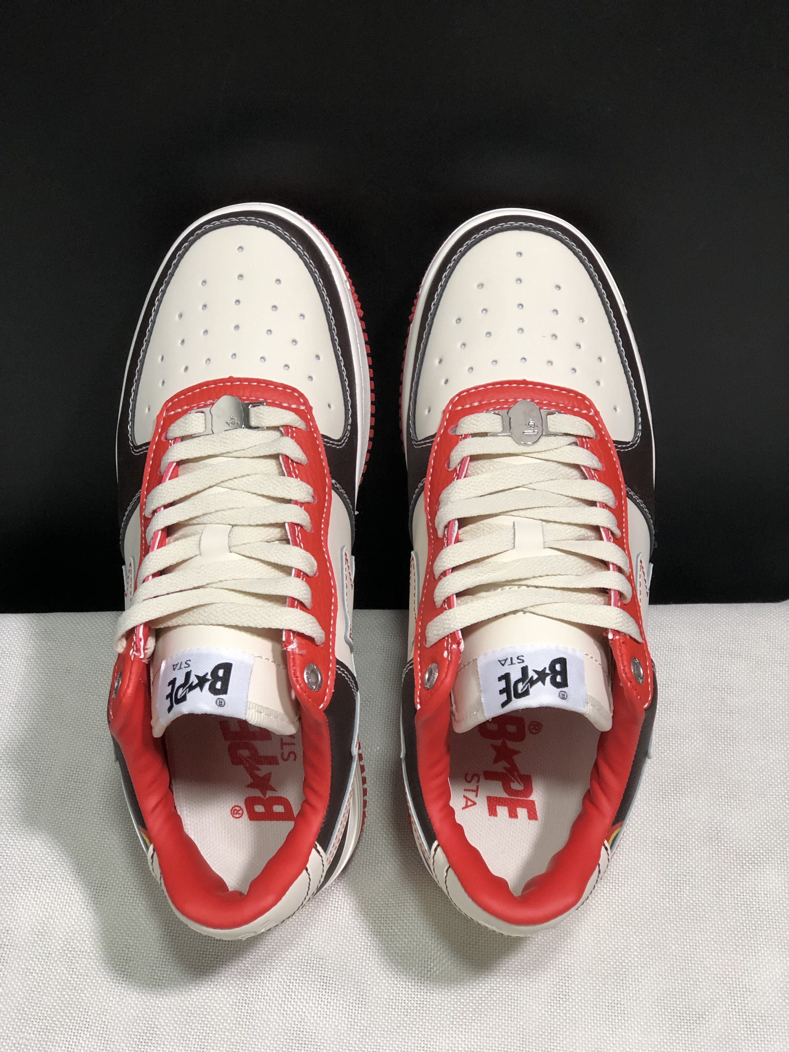 bape sta - Blanco Rojo Negro