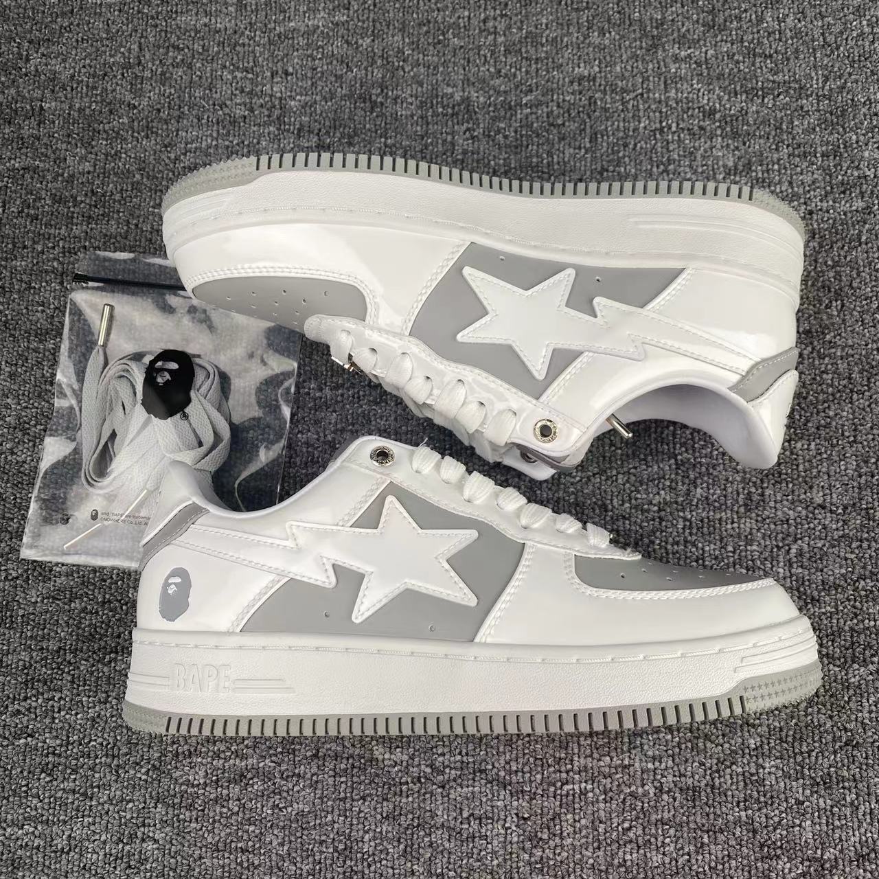 bape sta - Blanco Gris