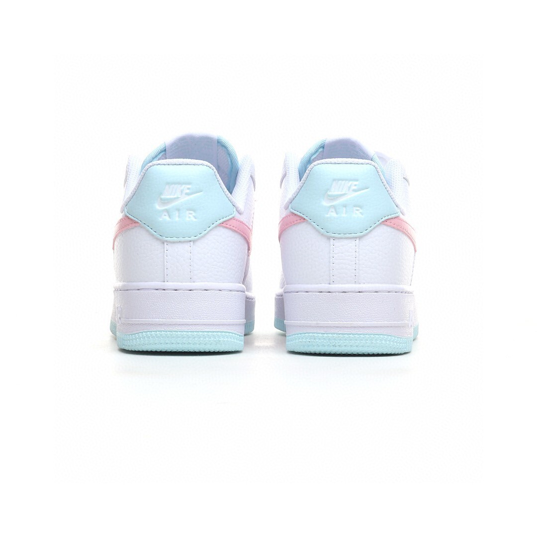 nike air force 1 - Blanco Celeste Rosado