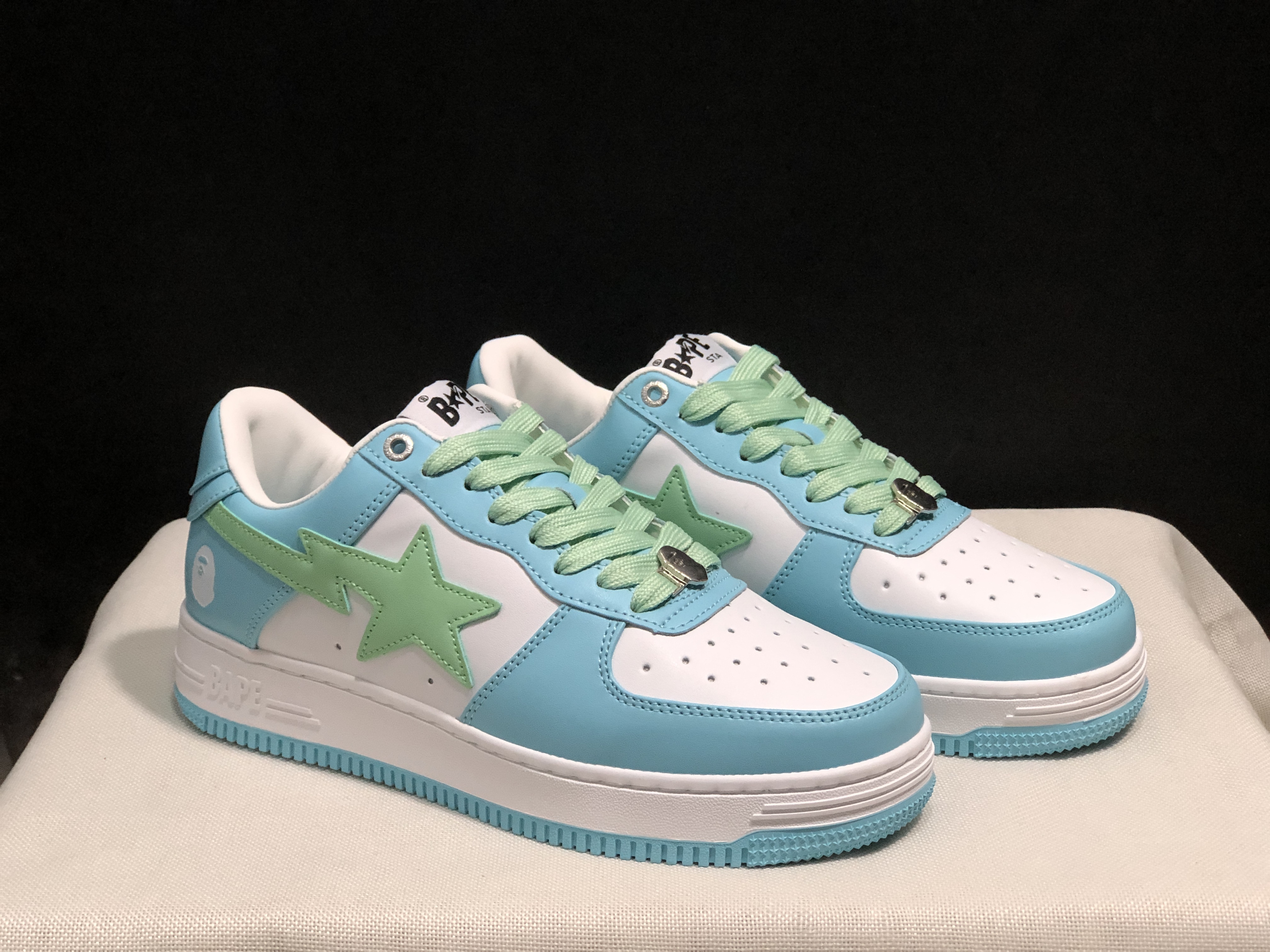 bape sta - Celeste Verde Blanco