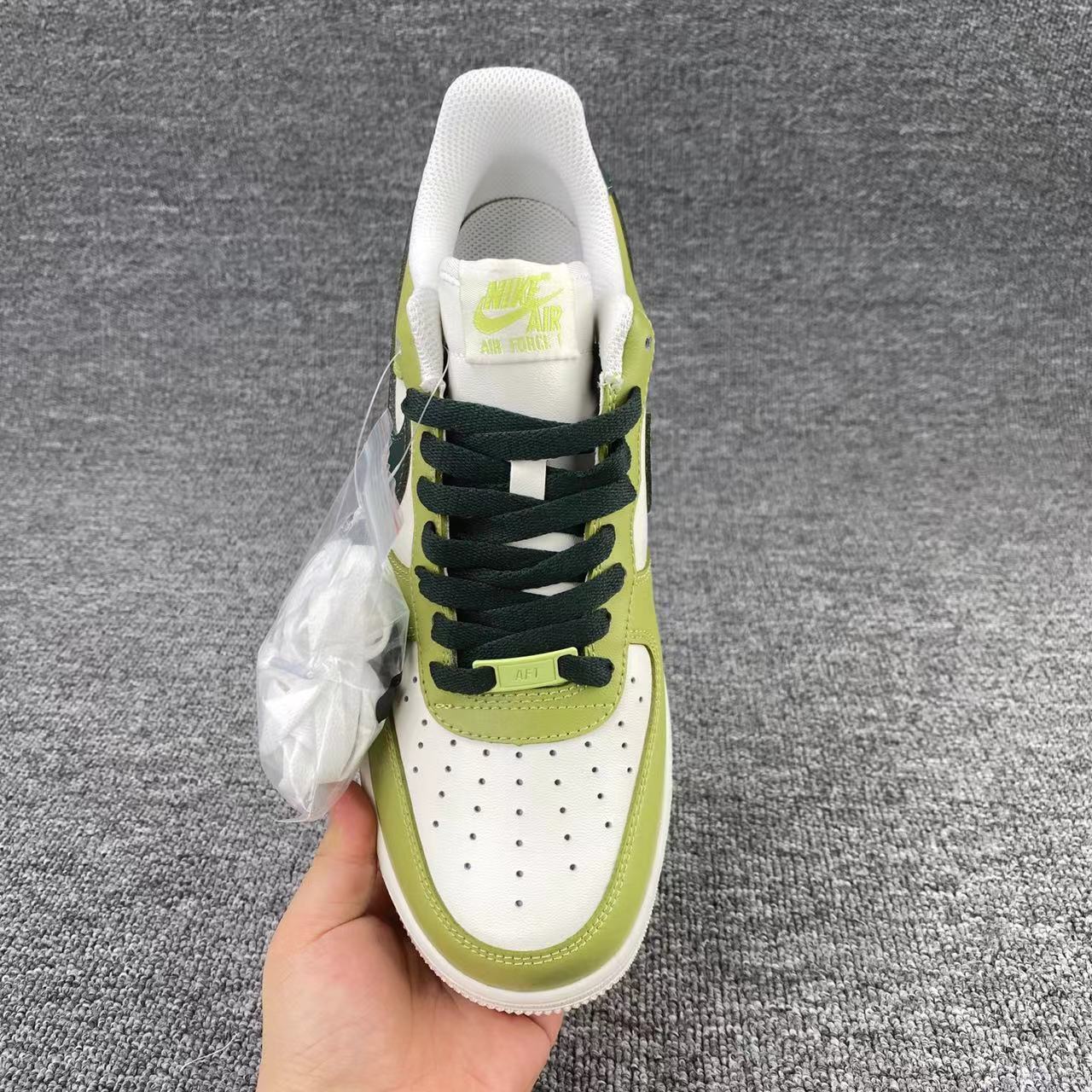 nike air force 1 - Verde Blanco
