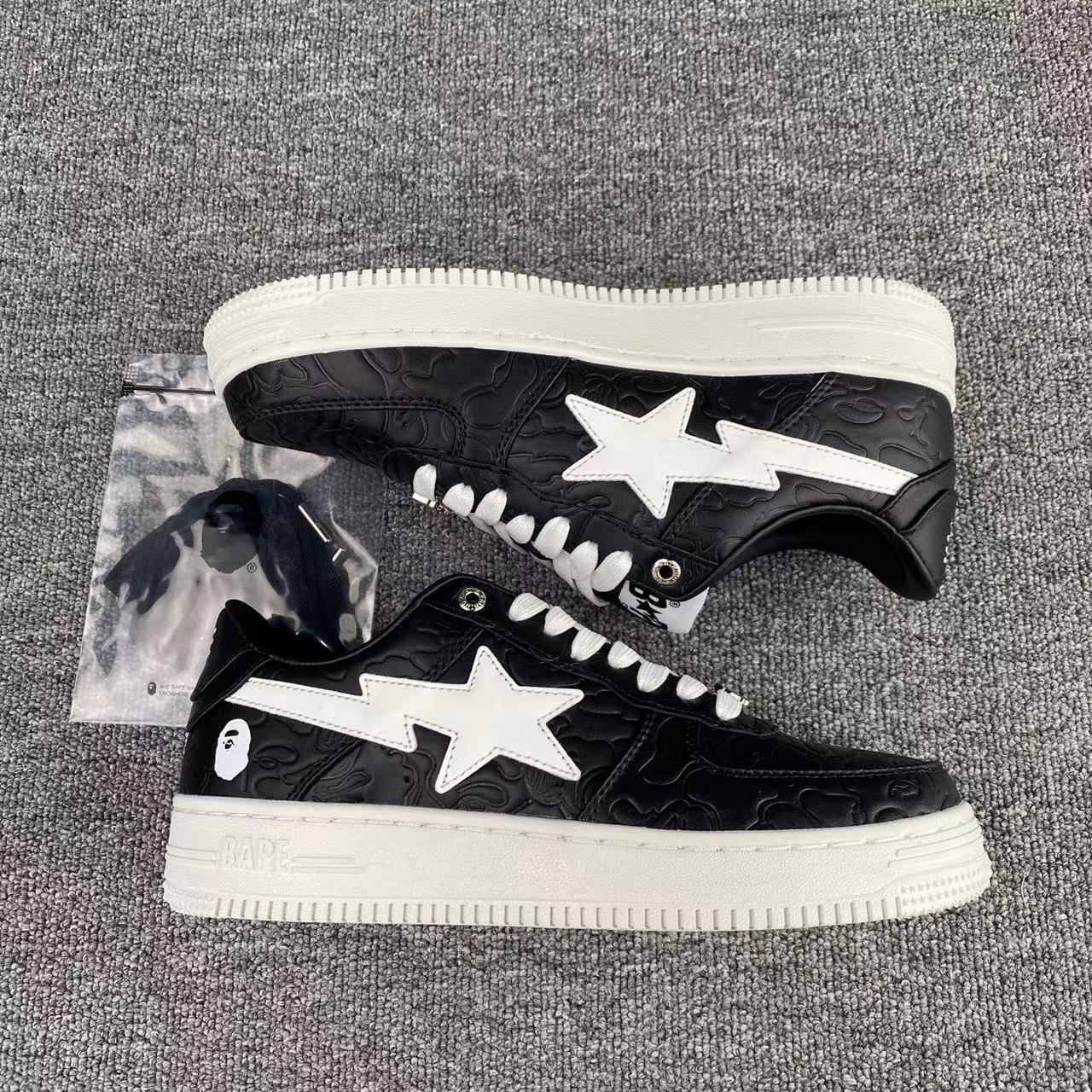 bape sta - Negro Blanco