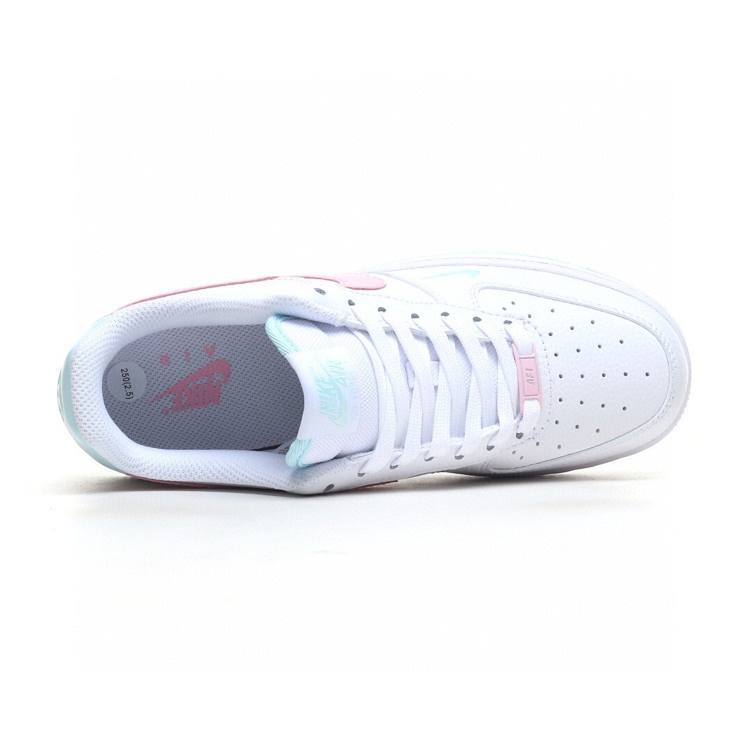nike air force 1 - Blanco Celeste Rosado