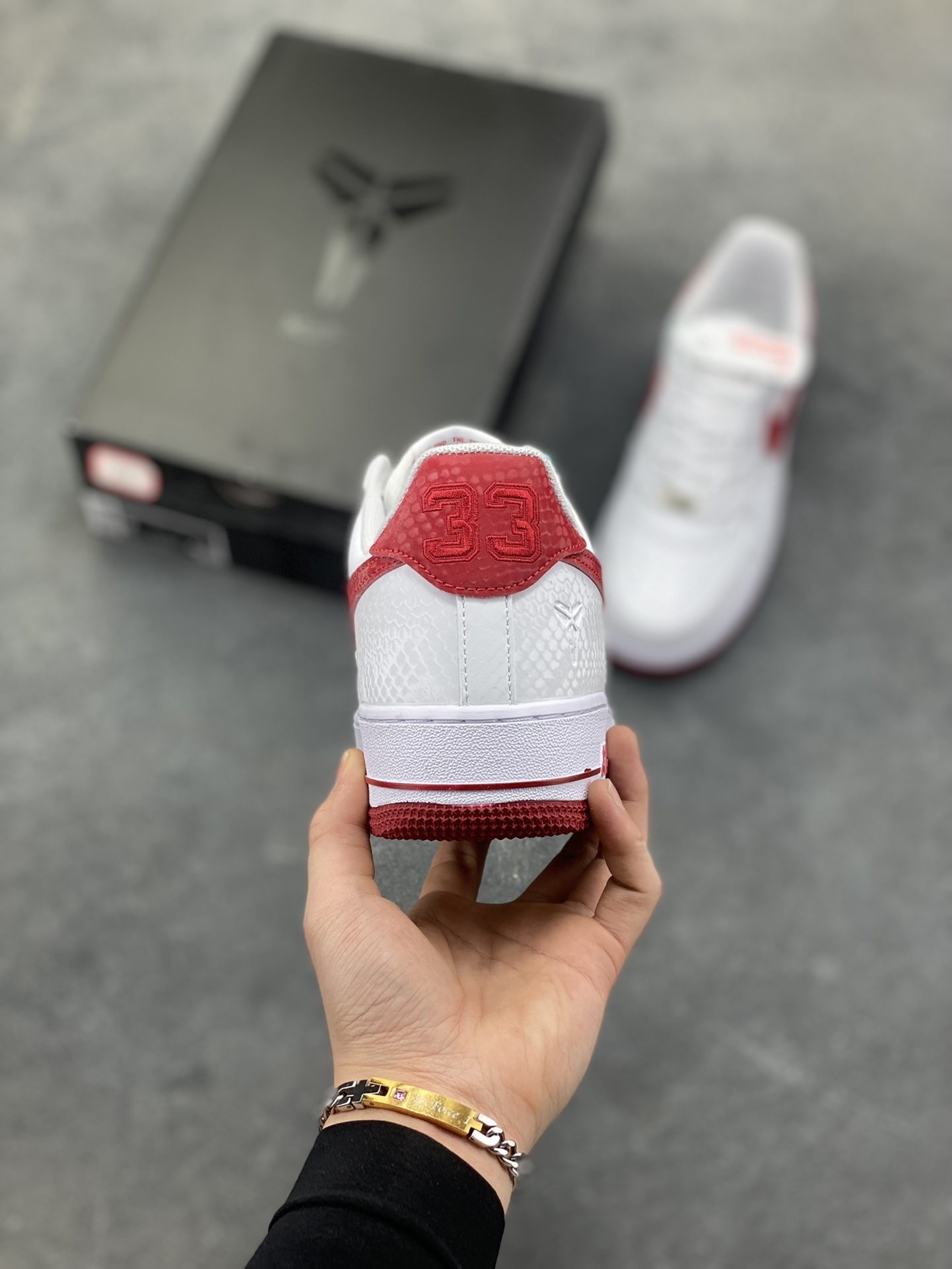 nike air force 1 - Blanco Rojo