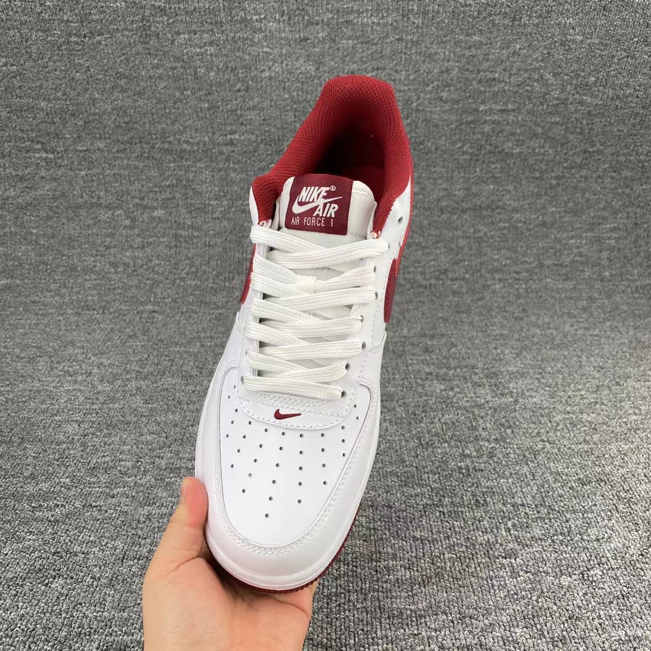 nike air force 1 - Blanco Burdeo