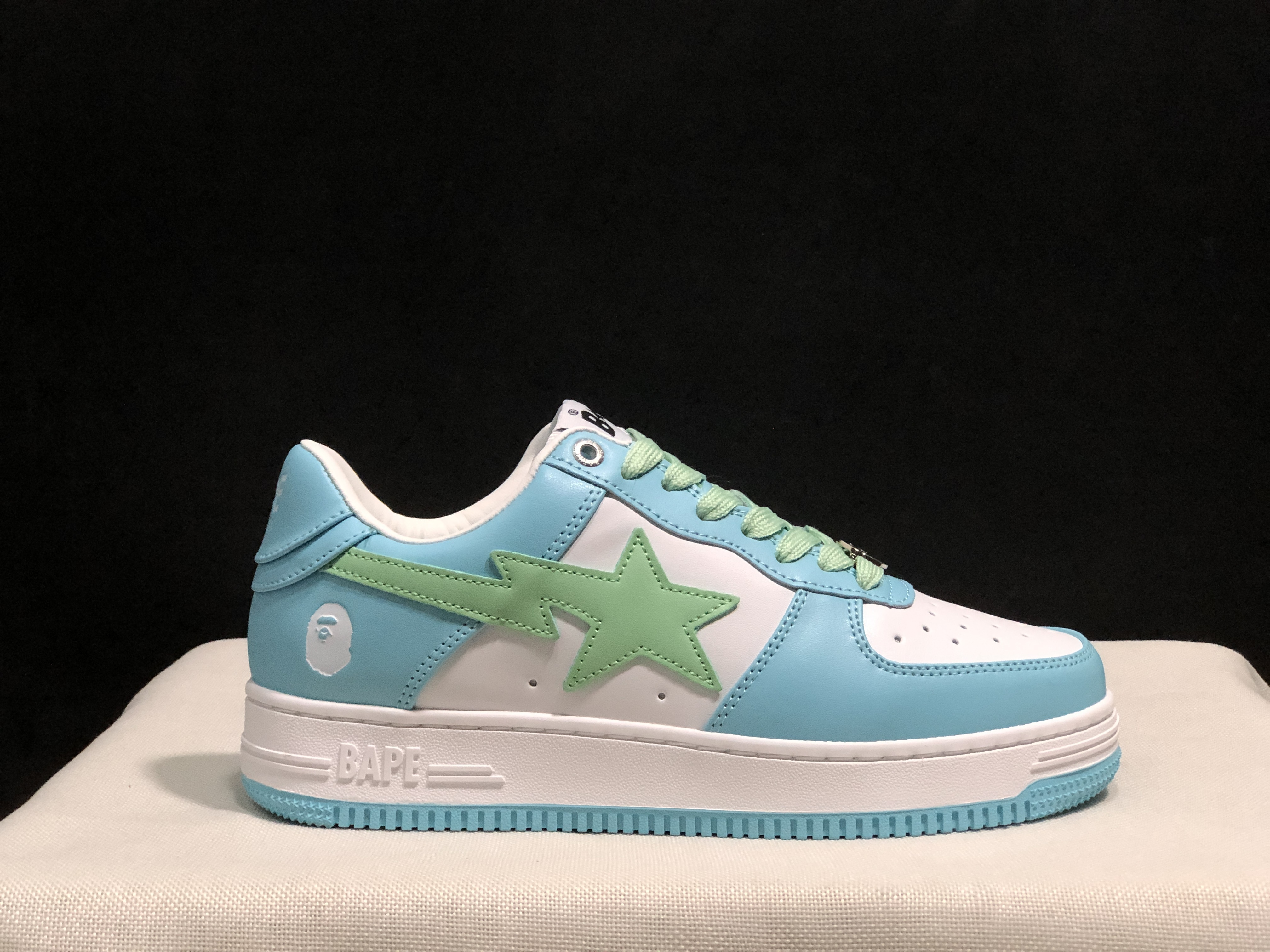 bape sta - Celeste Verde Blanco
