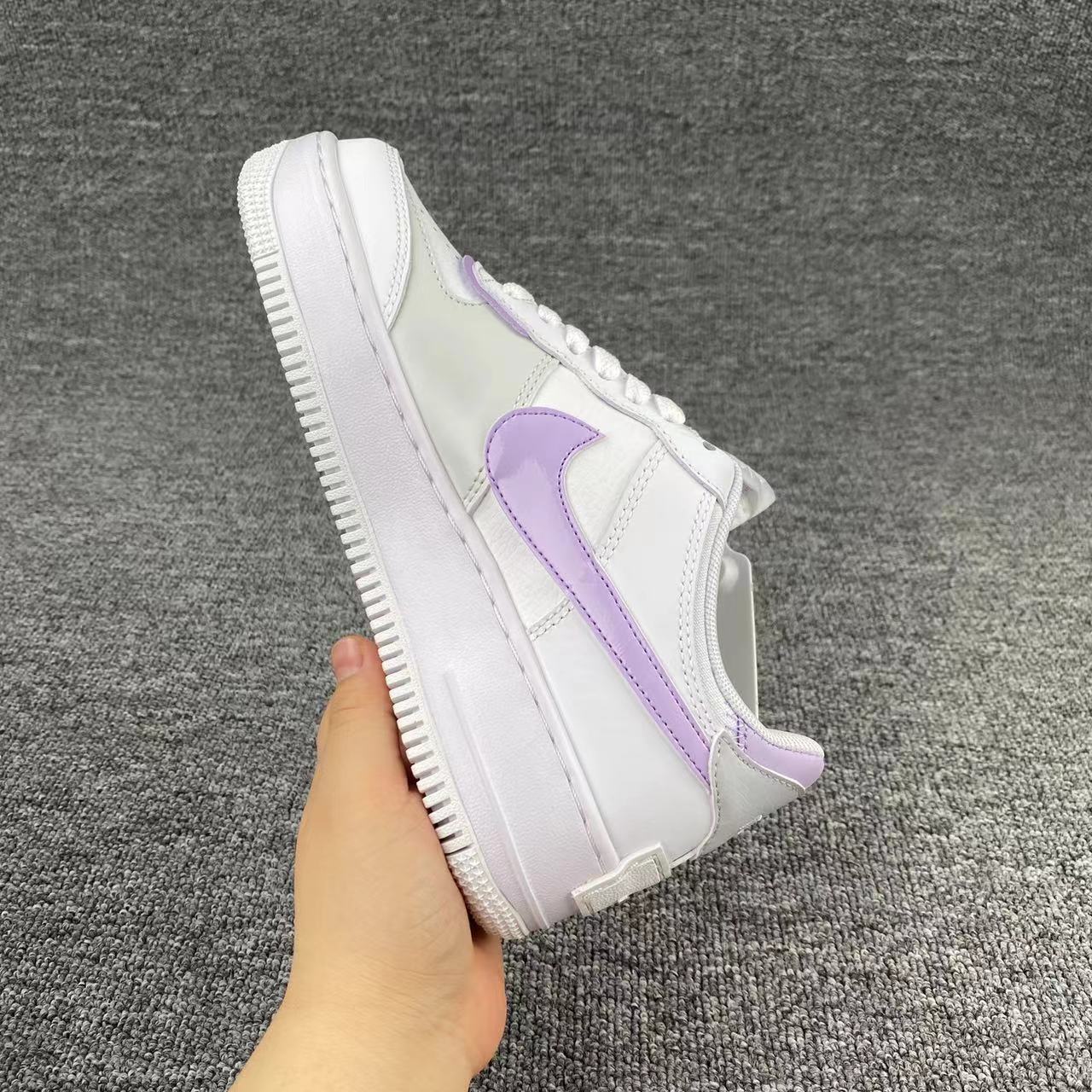 nike air force 1 - Blanco Morado