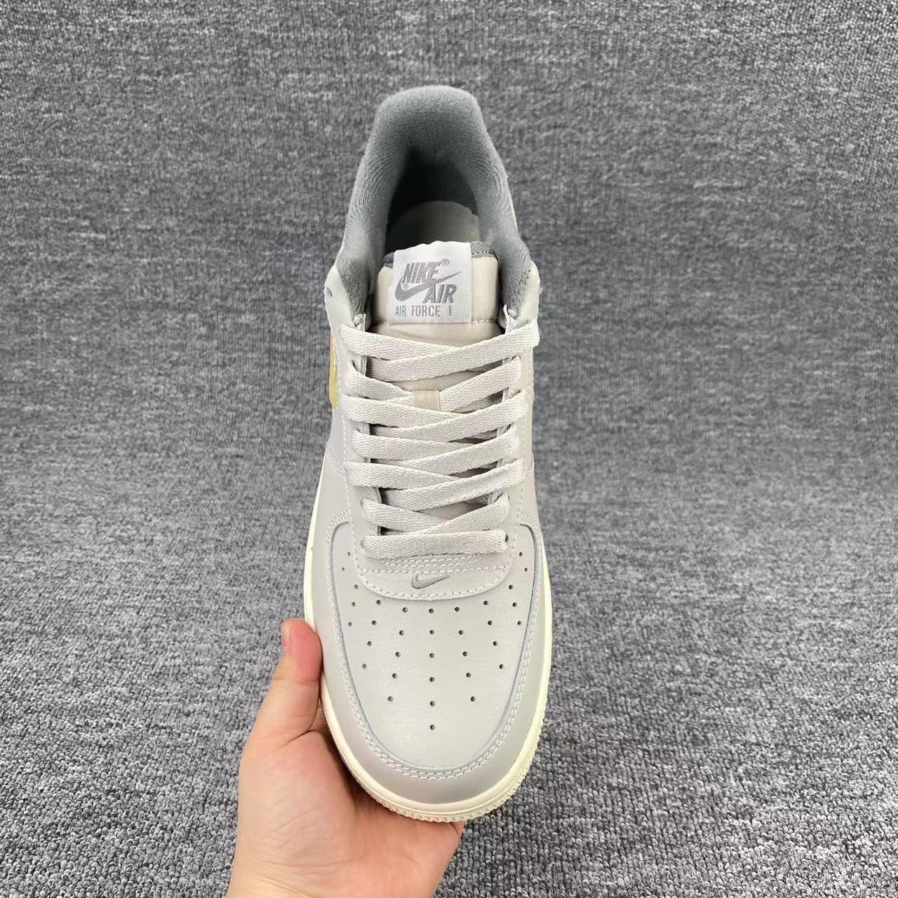 nike air force 1 - Gris Amarillo