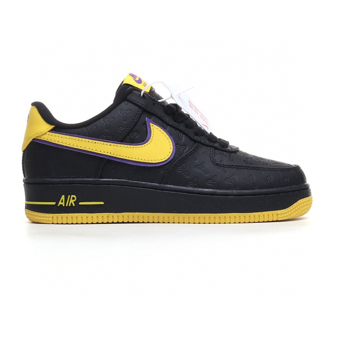 nike air force 1 - Negro Amarillo